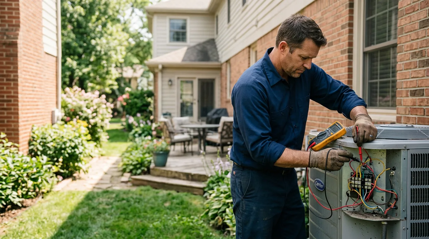 HVAC technician working near Hoffman, MN
